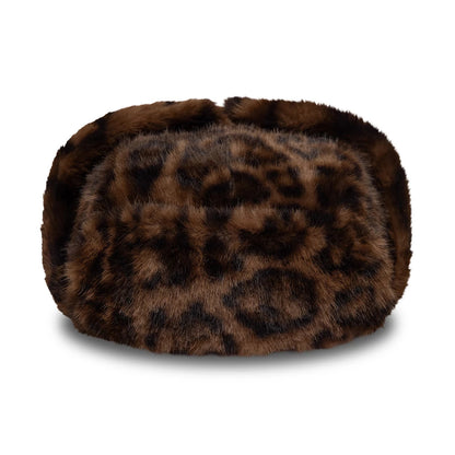 Pictured is this New Era Leo Faux Fur Trapper hat in dark brown. 7