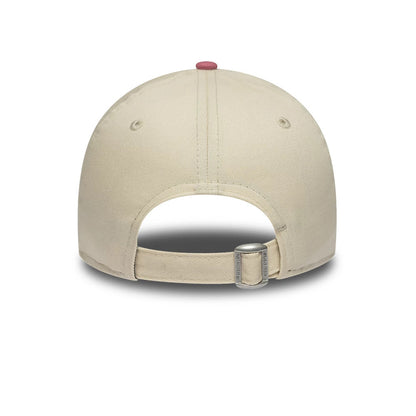 Pictured is this Youth MLB League Essential New York Yankees 9FORTY cap in light beige & pink. 4