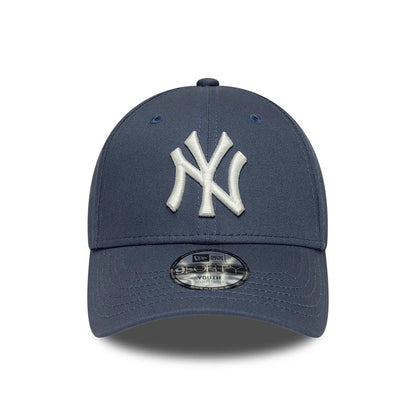 Pictured is this Youth MLB League Essential New York Yankees 9FORTY cap in dark blue. 2