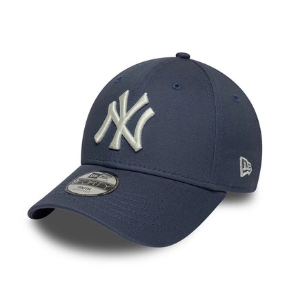 Pictured is this Youth MLB League Essential New York Yankees 9FORTY cap in dark blue. 1