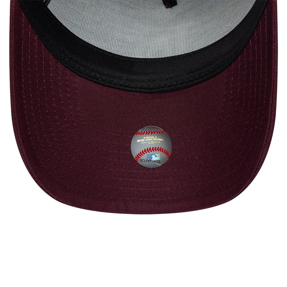 Pictured is this MLB League Essential LA Dodgers 9FORTY E-Frame cap in dark purple. 5