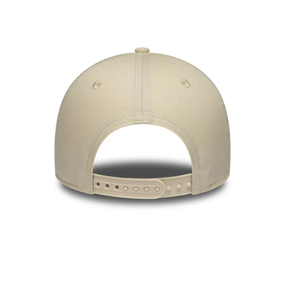 Pictured is this Womens MLB Rose Sequin New York Yankees 9FORTY cap in light beige. 4