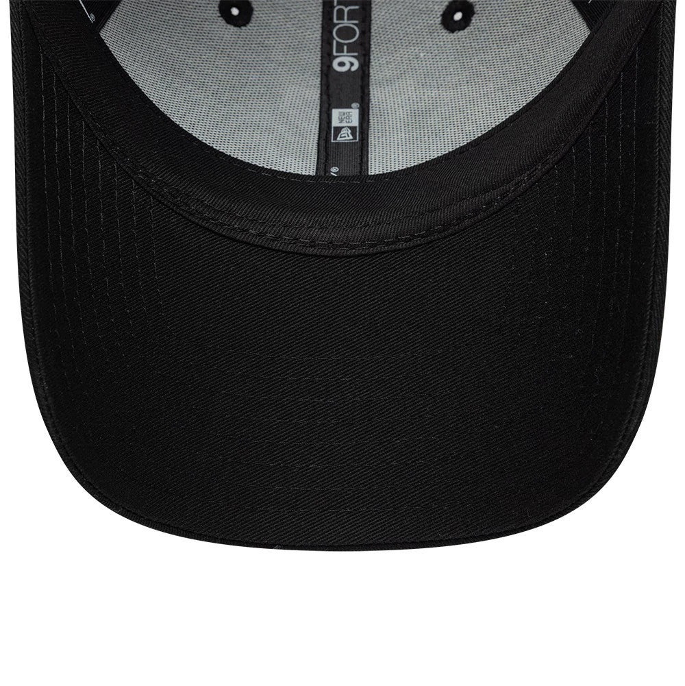 Pictured is this Womens MLB Rose Sequin LA Dodgers 9FORTY cap in black. 5
