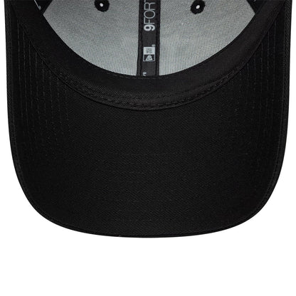 Pictured is this Womens MLB Rose Sequin LA Dodgers 9FORTY cap in black. 5