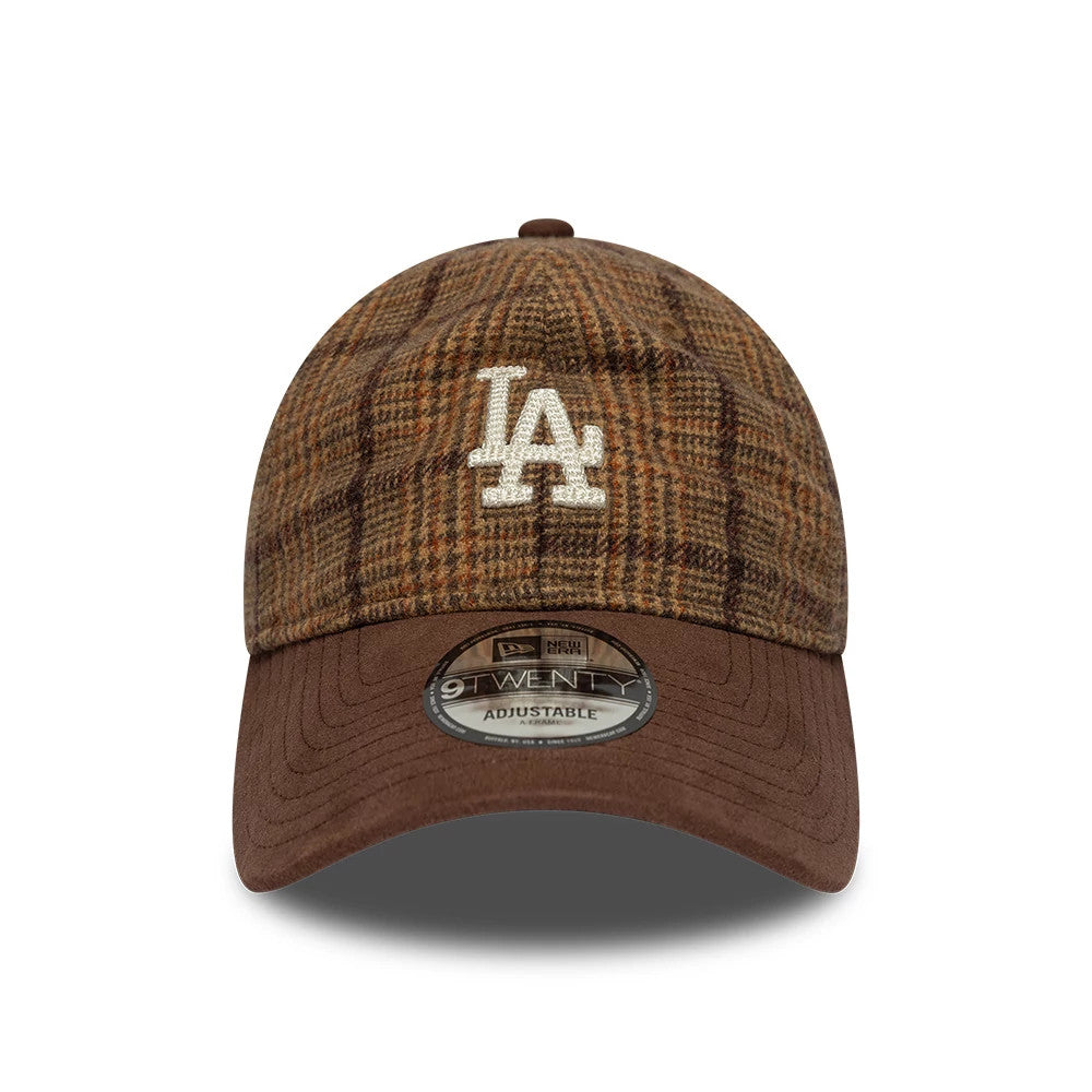 Pictured is this MLB Plaid LA Dodgers 9TWENTY cap in brown. 2
