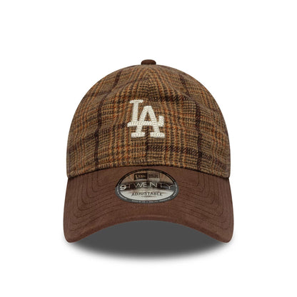 Pictured is this MLB Plaid LA Dodgers 9TWENTY cap in brown. 2