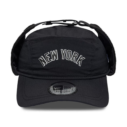 Pictured is this MLB Fleece New York Yankees Dogear Camper cap in black. 3