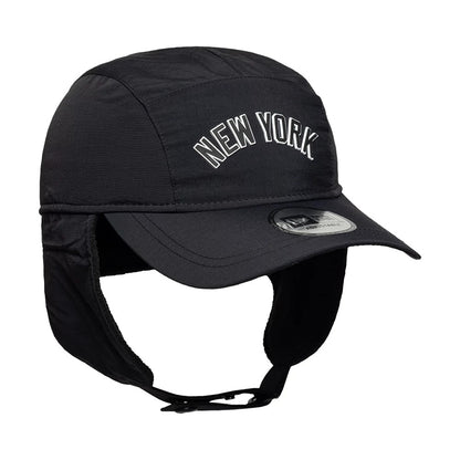 Pictured is this MLB Fleece New York Yankees Dogear Camper cap in black. 6
