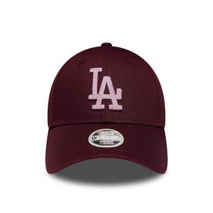 Pictured is this Womens MLB Metallic LA Dodgers 9FORTY cap in dark purple. 2