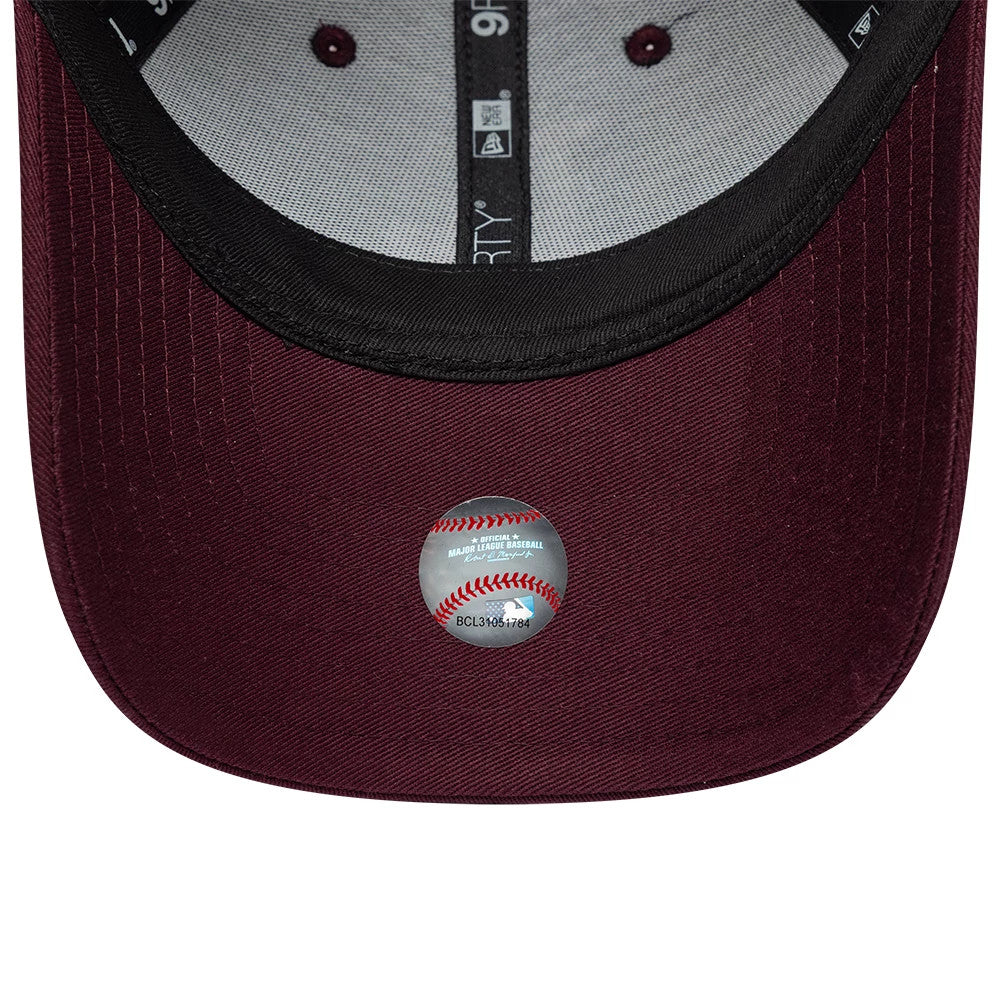Pictured is this Womens MLB Metallic LA Dodgers 9FORTY cap in dark purple. 5