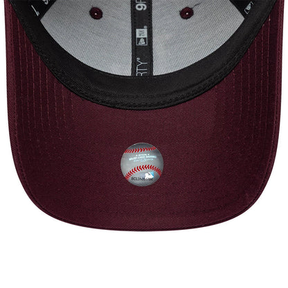 Pictured is this Womens MLB Metallic LA Dodgers 9FORTY cap in dark purple. 5