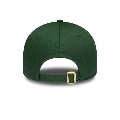 Pictured is this Womens MLB Metallic New York Yankees 9FORTY cap in dark green. 4