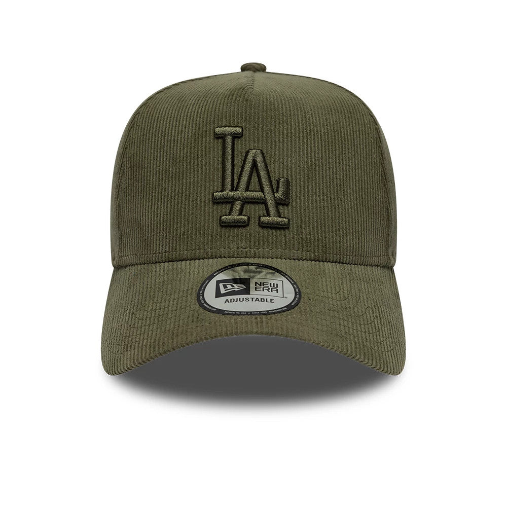 Pictured is this MLB Cord LA Dodgers 9FORTY E-Frame cap in green. 2