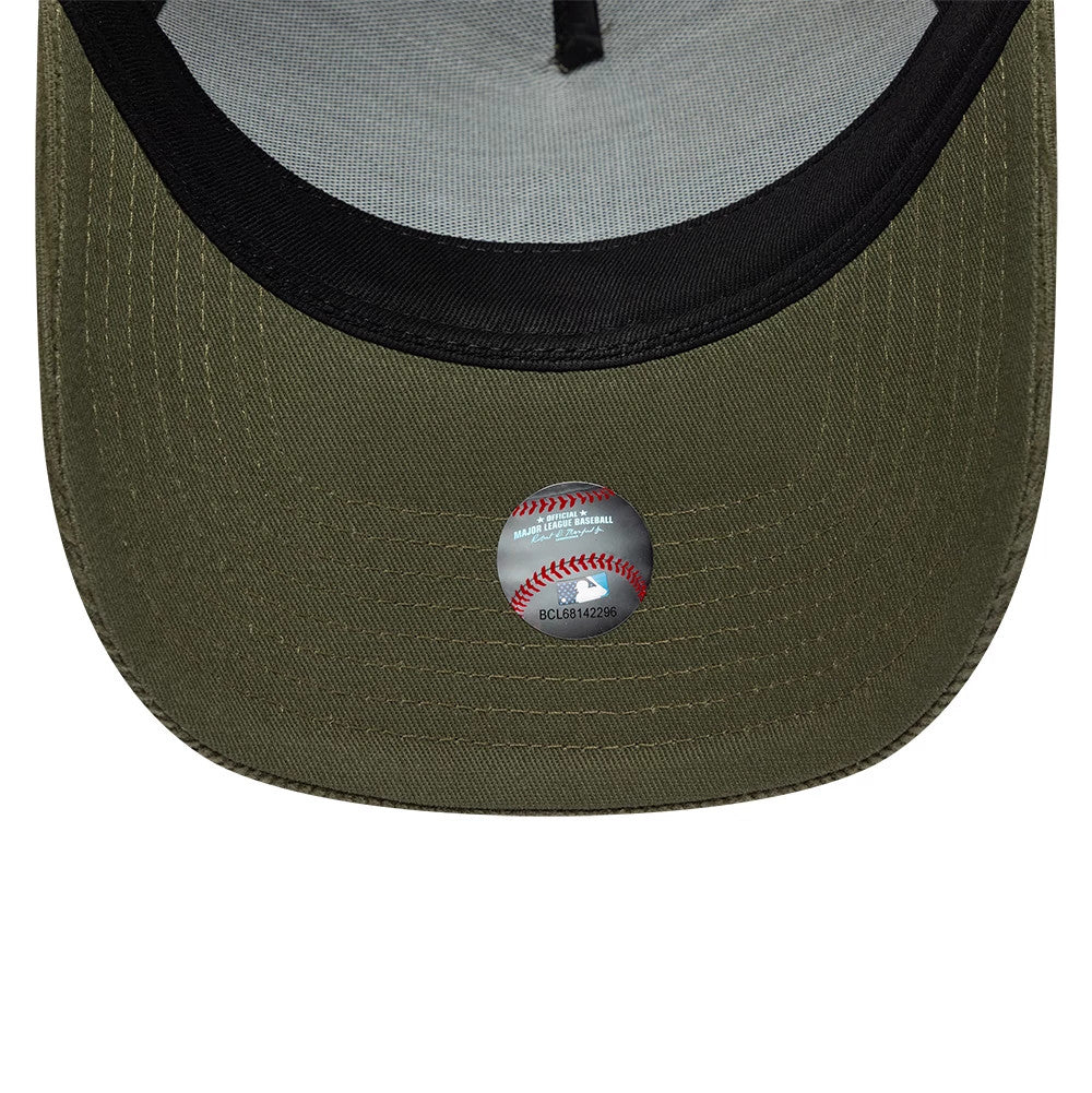 Pictured is this MLB Cord LA Dodgers 9FORTY E-Frame cap in green. 5