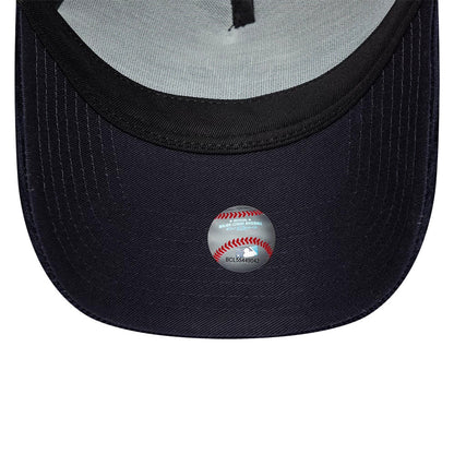 Pictured is this MLB Cord New York Yankees 9FORTY E-Frame cap in navy. 5