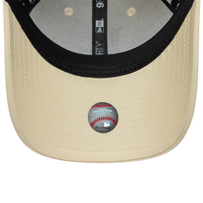 Pictured is this Womens MLB Infill LA Dodgers 9FORTY cap in light beige. 4