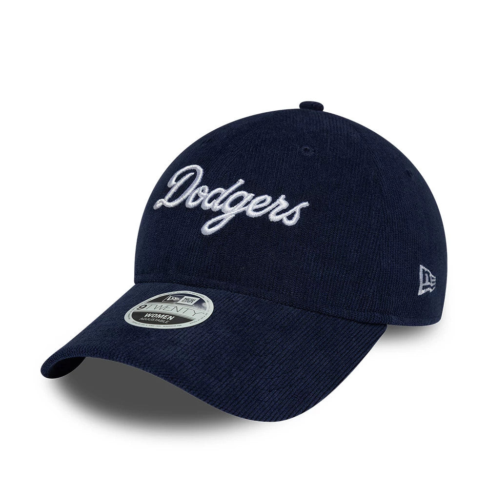Pictured is this Womens MLB Script Cord LA Dodgers 9TWENTY cap in navy. 3