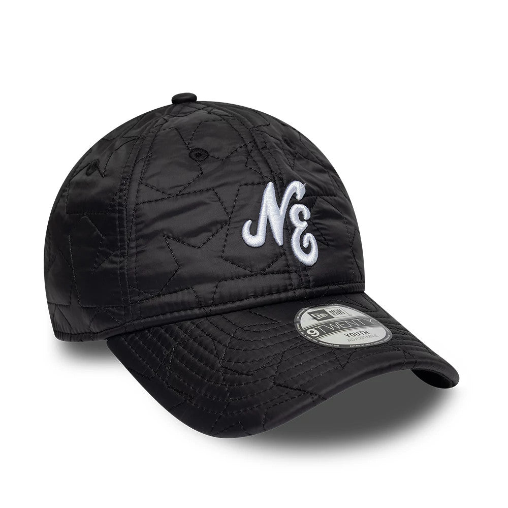 Pictured is this Youth New Era Star Padded 9TWENTY cap in black. 3