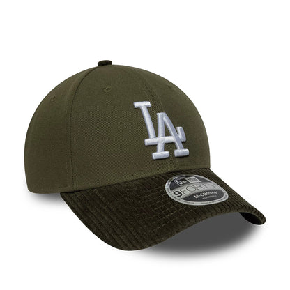 Pictured is this MLB Cord Visor LA Dodgers 9FORTY M-Crown cap in green. 3