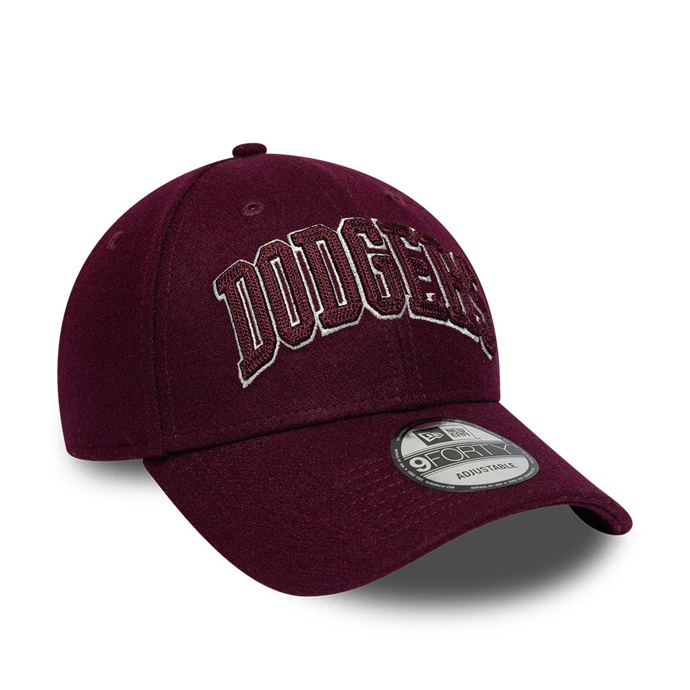 Pictured is this MLB Script LA Dodgers 9FORTY cap in dark purple. 3