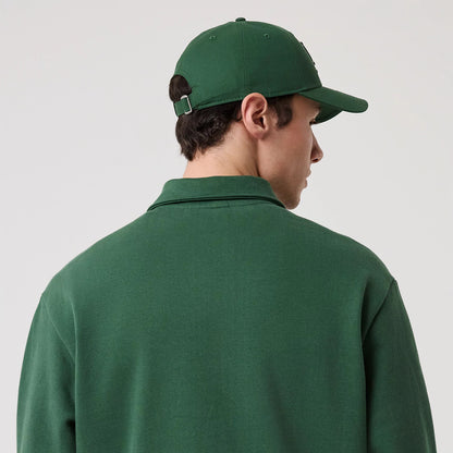 The model is wearing this MLB LA Dodgers 1/4 Zip Sweater in dark green. 8