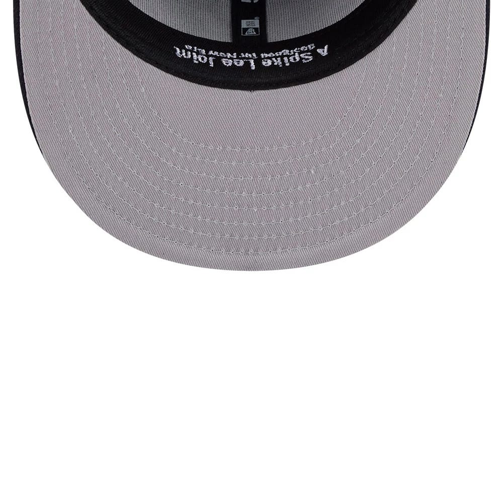 Pictured is this MLB X Spike Lee Patches New York Yankees 59FIFTY Fitted cap in navy. 2
