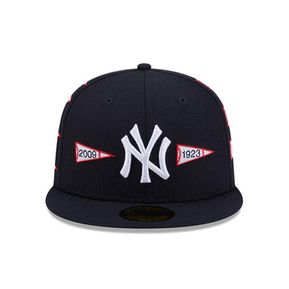 Pictured is this MLB X Spike Lee Flags New York Yankees 59FIFTY Fitted cap in navy. 3