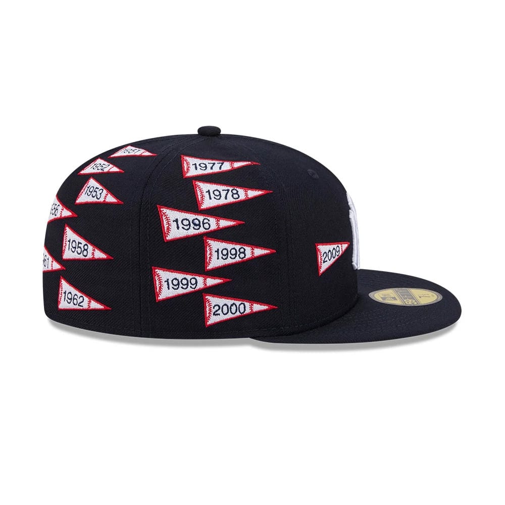 Pictured is this MLB X Spike Lee Flags New York Yankees 59FIFTY Fitted cap in navy. 6