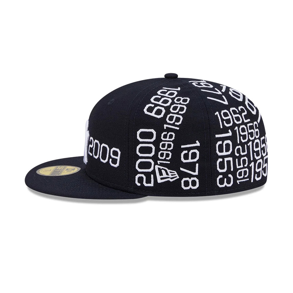 MLB X Spike Lee Script Yankees Navy 59FIFTY Fitted Cap | NEC UK