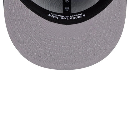 Pictured is this MLB X Spike Lee Script New York Yankees 59FIFTY Fitted cap in navy. 2