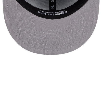 Pictured is this MLB X Spike Lee Script New York Yankees 59FIFTY Fitted cap in navy. 2