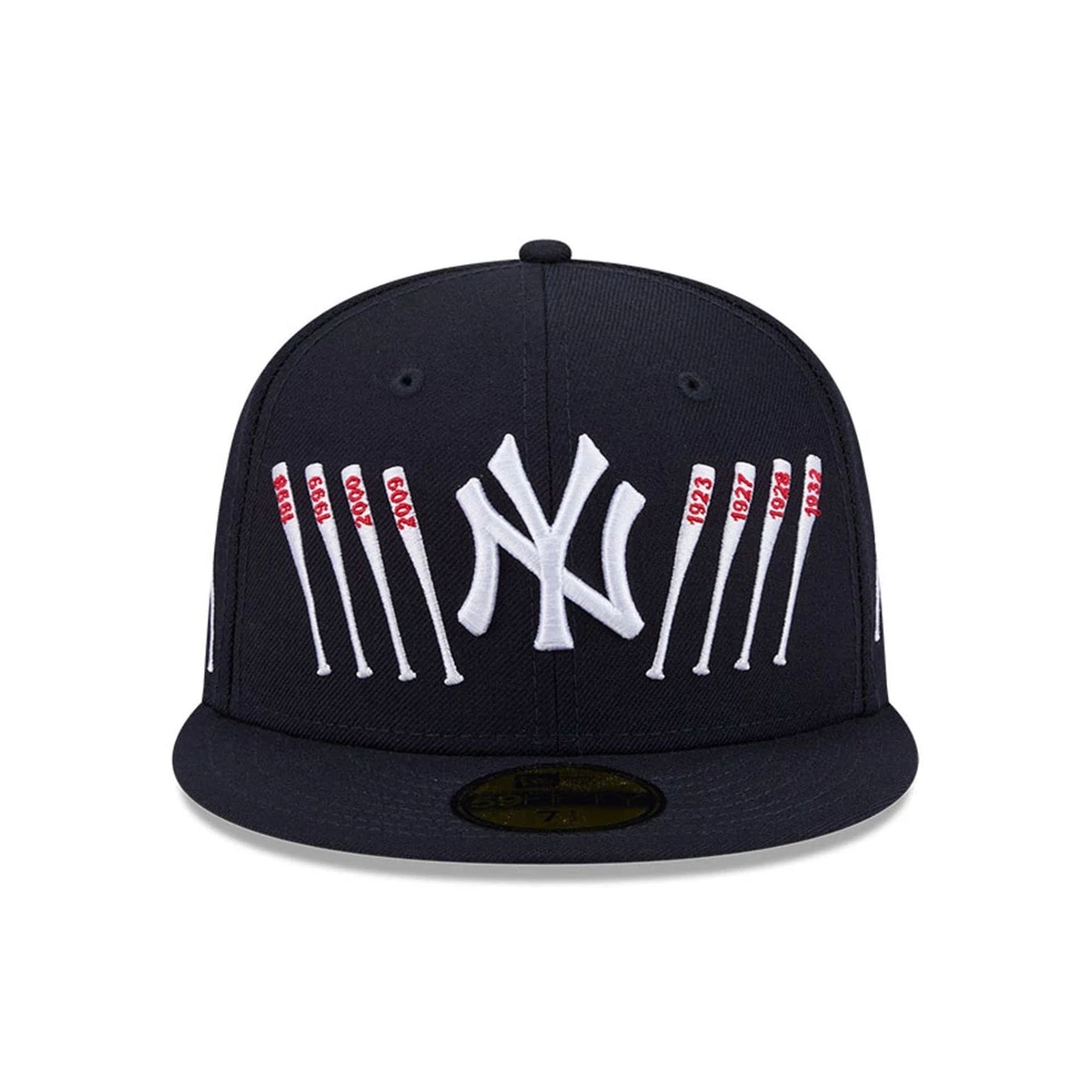 Pictured is this MLB X Spike Lee Baseball Bats New York Yankees 59FIFTY Fitted cap in navy. 3