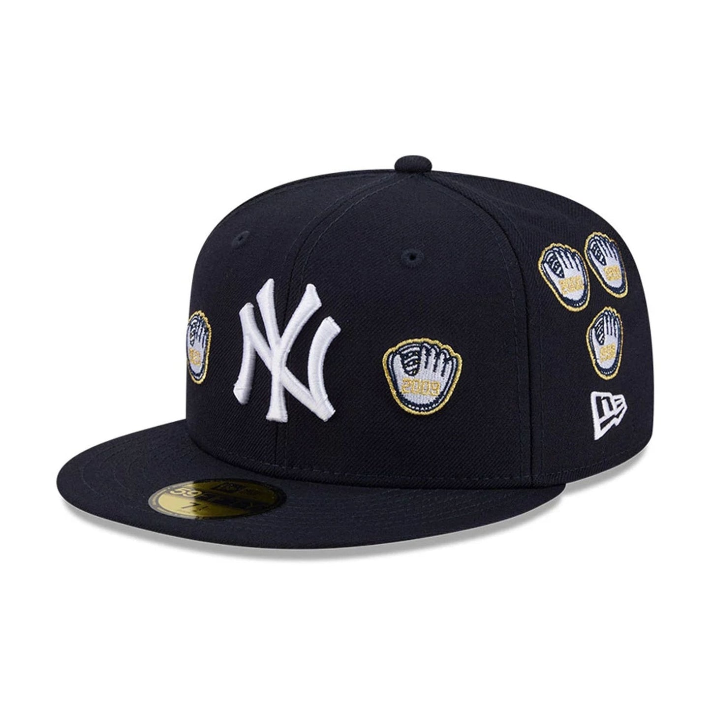 Pictured is this MLB X Spike Lee Gloves New York Yankees 59FIFTY Fitted cap in navy. 1