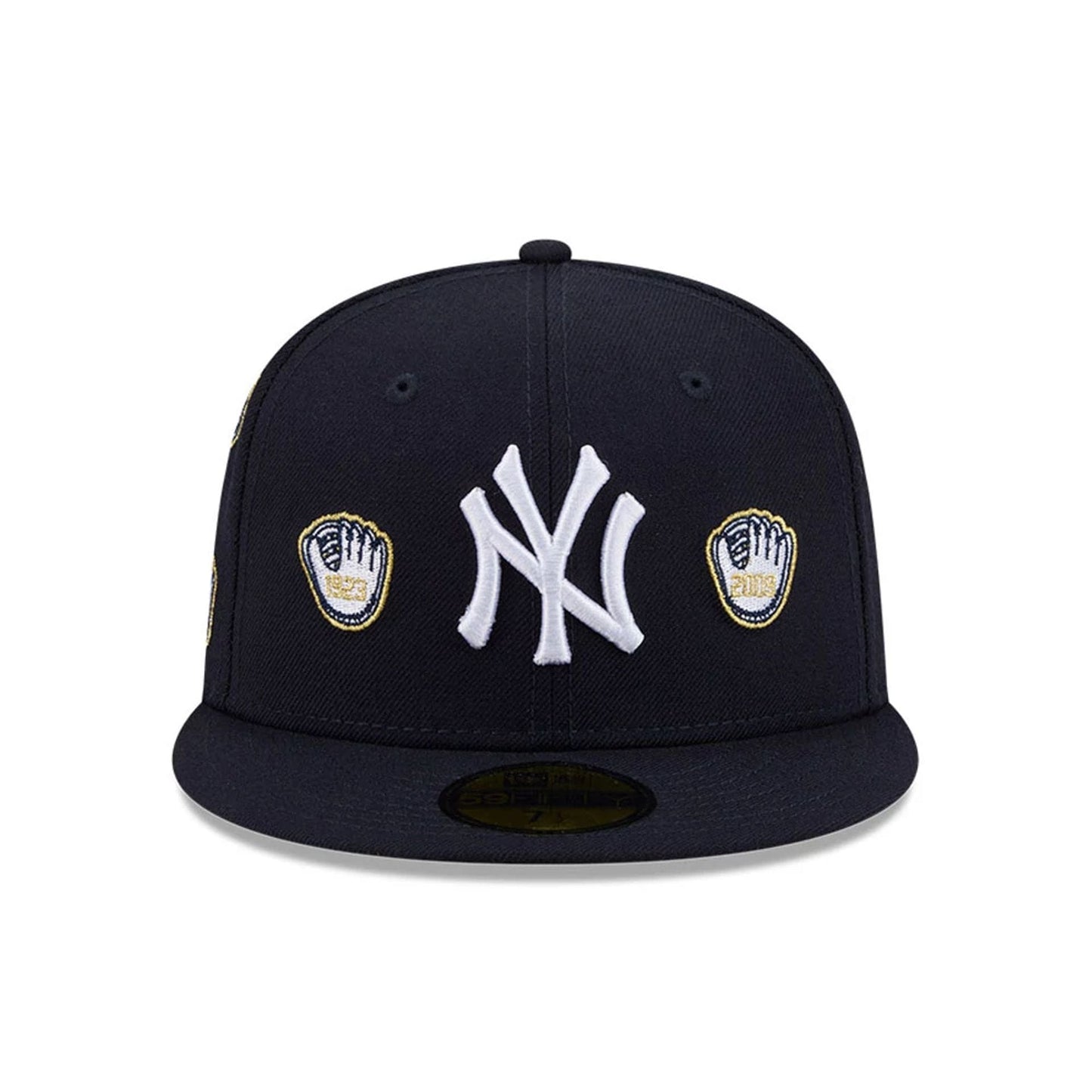Pictured is this MLB X Spike Lee Gloves New York Yankees 59FIFTY Fitted cap in navy. 3