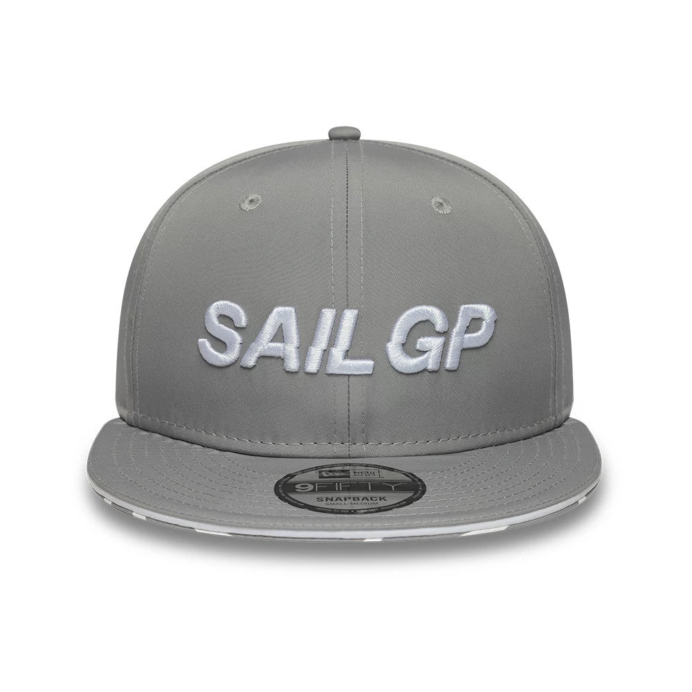 Pictured is this Limited Sail GP 9FIFTY Snapback cap in grey. 3