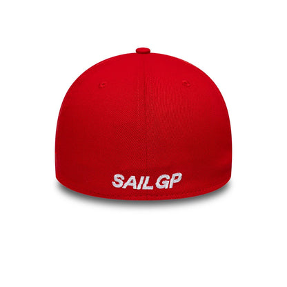 Pictured is this Catamaran Sail GP Repreve® 39THIRTY Stretch Fit cap in red. 4