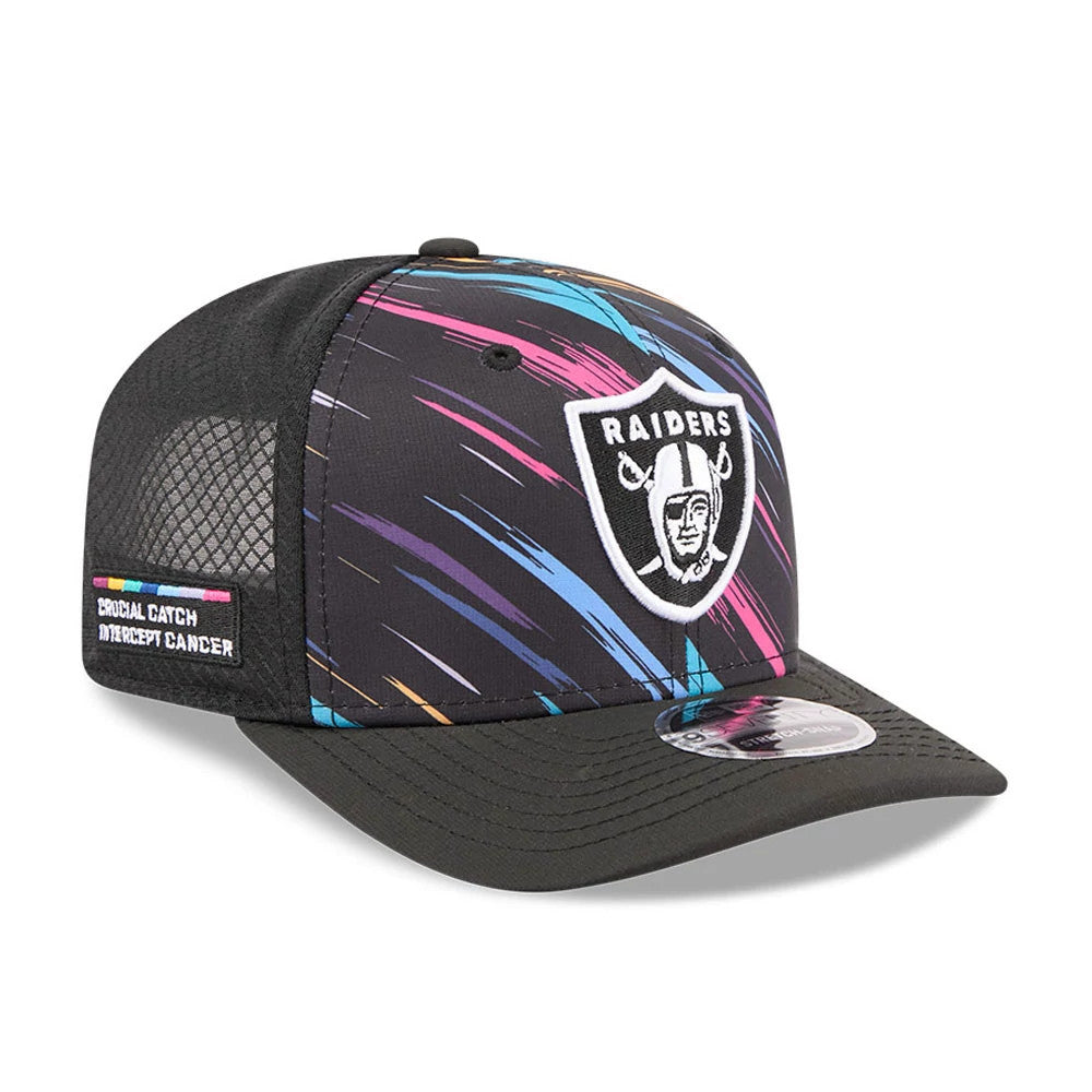 Pictured is this NFL City Connect 2026 Las Vegas Raiders 9SEVENTY Stretch Snap cap in black. 1