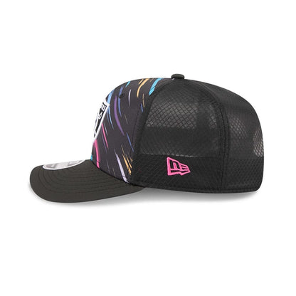 Pictured is this NFL City Connect 2026 Las Vegas Raiders 9SEVENTY Stretch Snap cap in black. 6