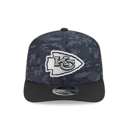 Pictured is this NFL Kansas City Chiefs 9SEVENTY Stretch Snap cap in digi camo & black. 2