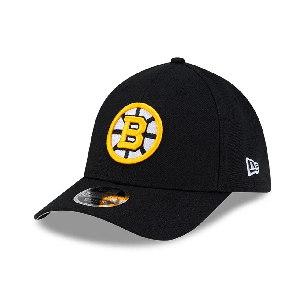 Pictured is this NHL Team Boston Bruins 39THIRTY M-Crown Stretch Fit cap in black. 1