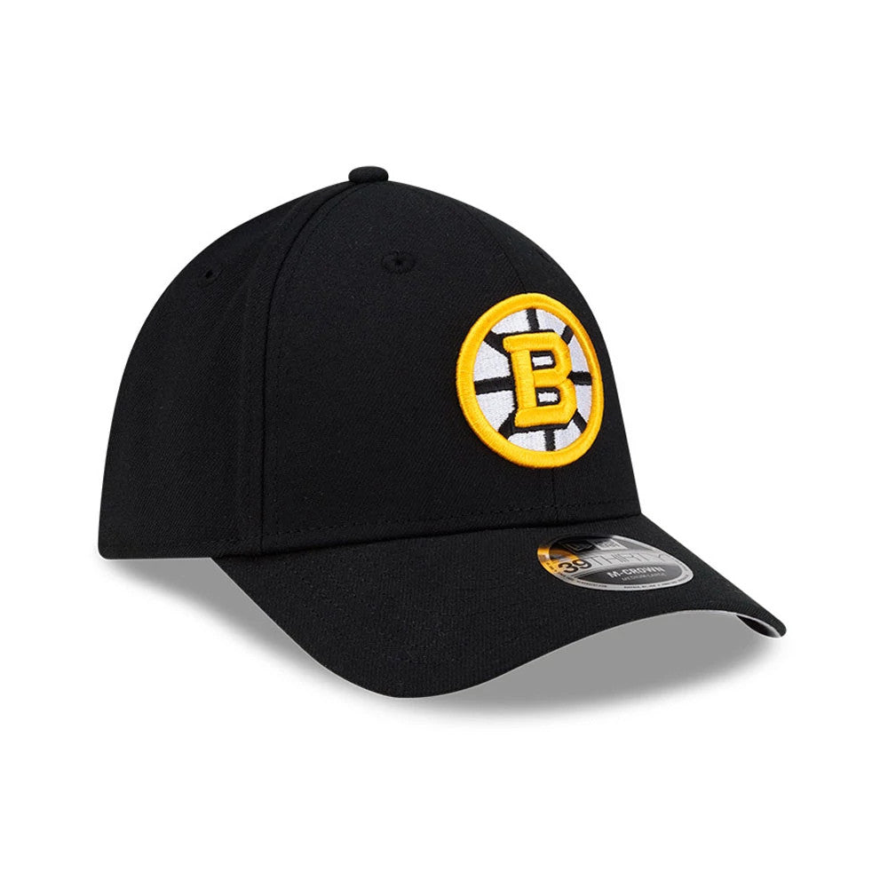 Pictured is this NHL Team Boston Bruins 39THIRTY M-Crown Stretch Fit cap in black. 4