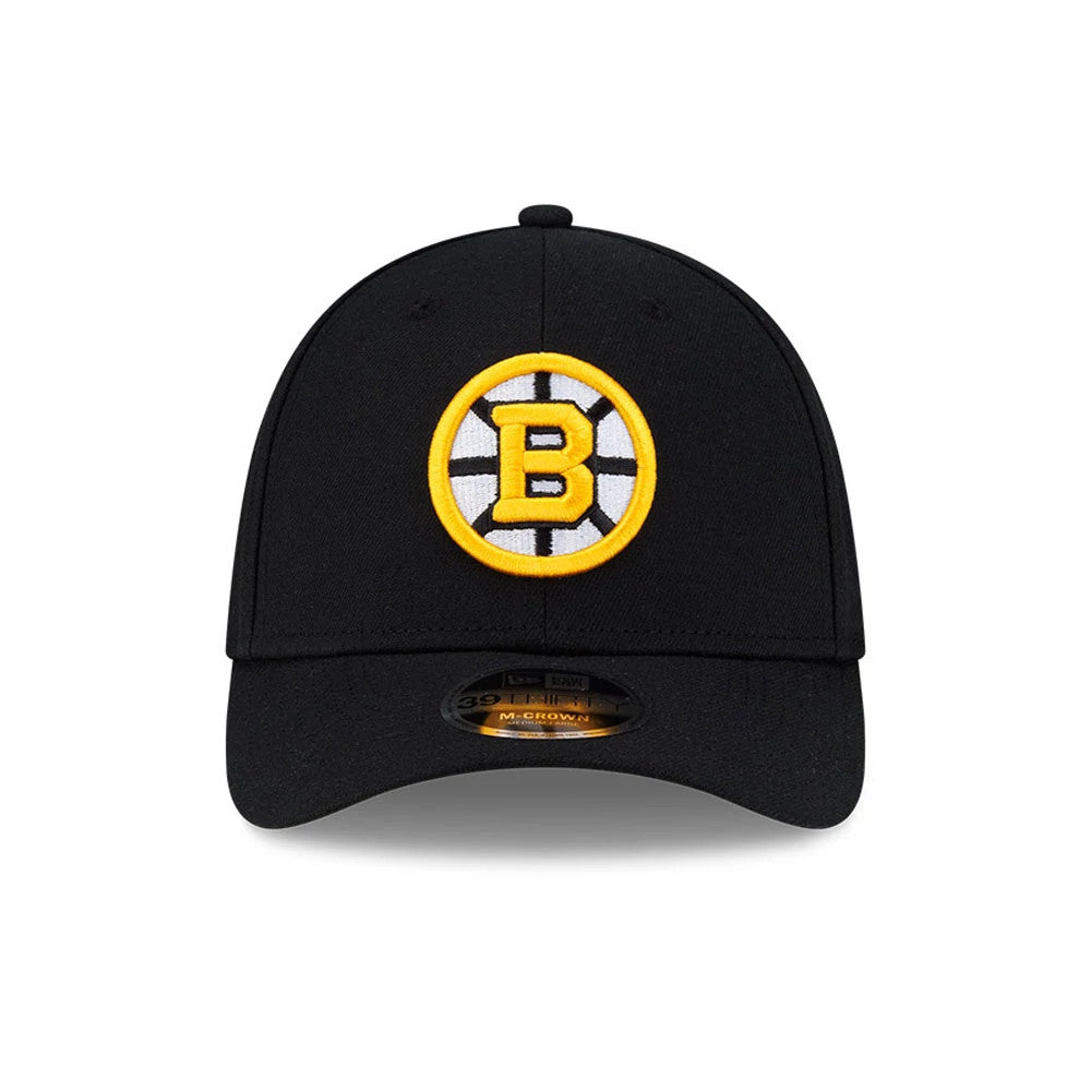 Pictured is this NHL Team Boston Bruins 39THIRTY M-Crown Stretch Fit cap in black. 3