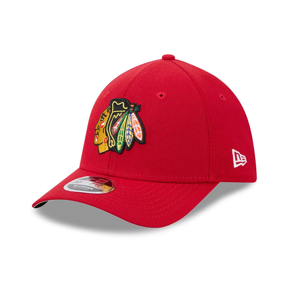 Pictured is this NHL Team Chicago Blackhawks 39THIRTY M-Crown Stretch Fit cap in red. 1