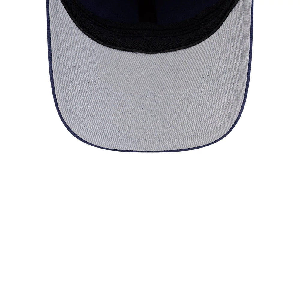 Pictured is this NHL Team Toronto Maple Leafs 39THIRTY M-Crown Stretch Fit cap in navy. 2