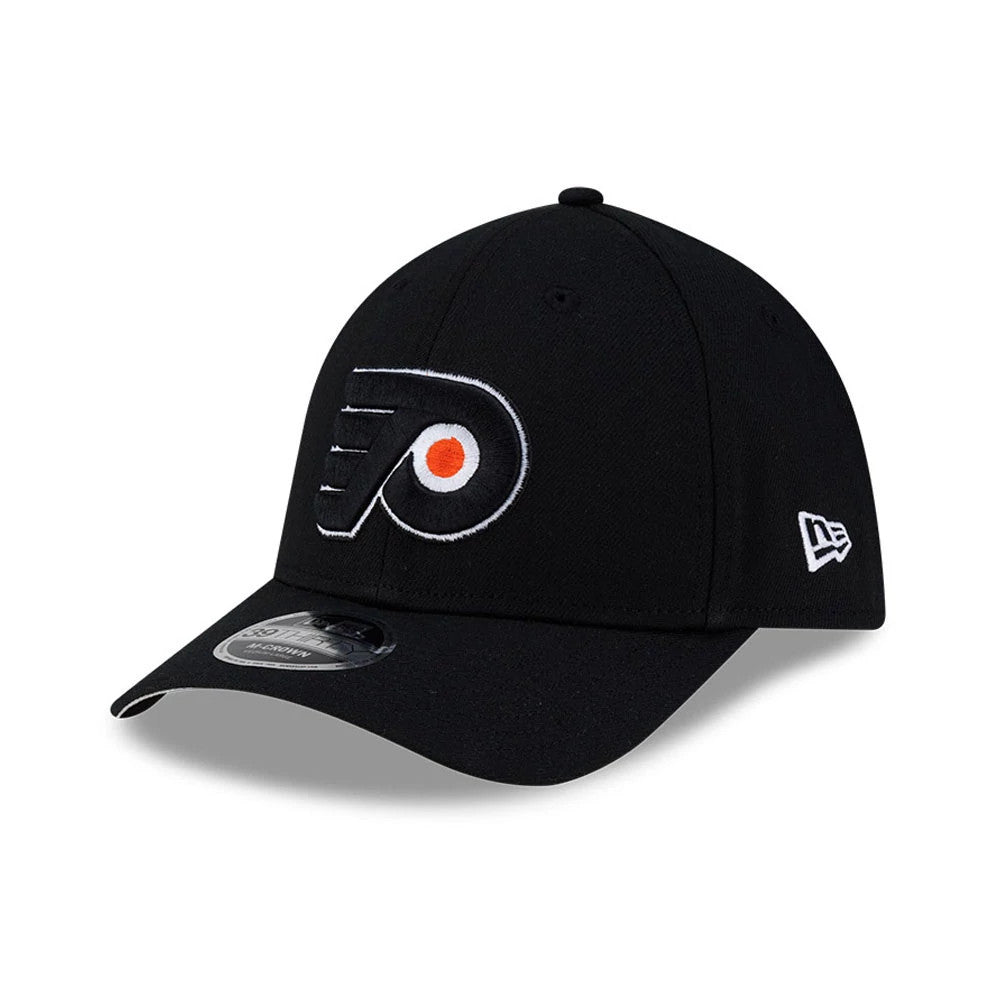 Pictured is this NHL Team Philadelphia Flyers 39THIRTY M-Crown Stretch Fit cap in black. 1
