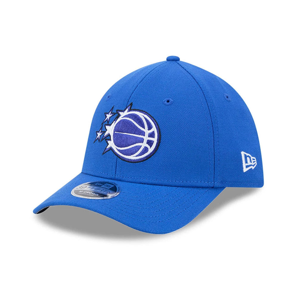 Pictured is this NBA Team Orlando Magic 39THIRTY M-Crown Stretch Fit cap in blue. 1