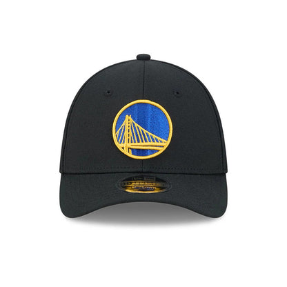 Pictured is this NBA Team Golden State Warriors 39THIRTY M-Crown Stretch Fit cap in black. 3