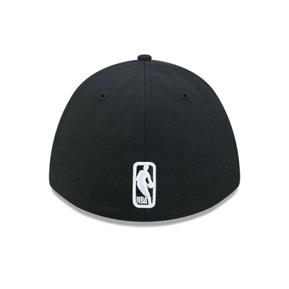 Pictured is this NBA Team Golden State Warriors 39THIRTY M-Crown Stretch Fit cap in black. 7