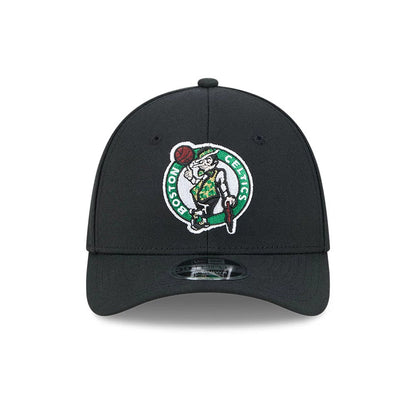 Pictured is this NBA Team Boston Celtics 39THIRTY M-Crown Stretch Fit cap in black. 3