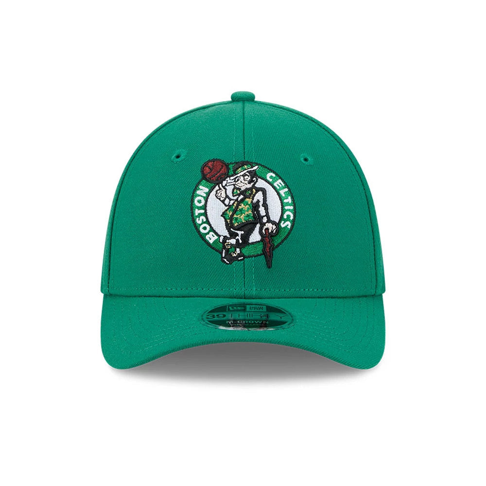 Pictured is this NBA Team Boston Celtics 39THIRTY M-Crown Stretch Fit cap in green. 3